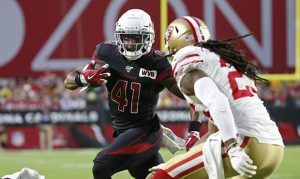Kenyan Drake picks up playbook, Cardinals in loss to 49ers