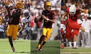 ASU's Aiyuk and Daniels, Arizona's Havrisik win weekly honors