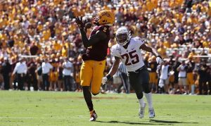 Brandon Aiyuk finds the end zone three times as Sun Devils top WSU