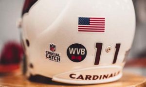 Cardinals honor late owner Bill Bidwill with helmet decal