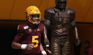 QB Jayden Daniels sets ASU football record for freshman passing yards