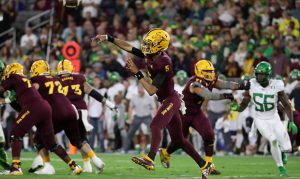 ASU's Jayden Daniels earns 2 Pac-12 weekly honors after win over Oregon