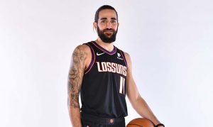 Ricky Rubio models Suns City Edition uniforms, team features art exhibit
