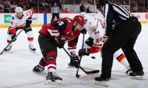 Arizona Coyotes bested by surging Flames in return to home ice