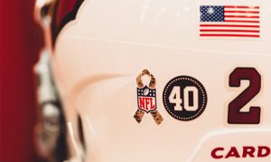 Arizona Cardinals players embrace Salute to Service game
