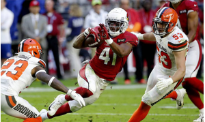 Cardinals RB Kenyan Drake scores 4 touchdowns in his 1st win of 2019