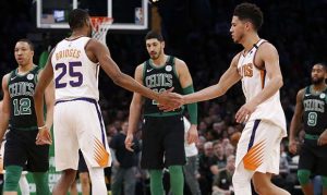 Suns G Devin Booker on Mikal Bridges: 'You can't put him in a box'