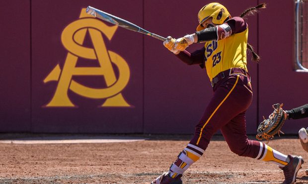 Arizona State catch Maddie Hackbarth was one home run shy of tying the ASU single-season mark in 20...