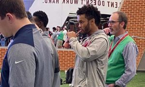 Cardinals QB Kyler Murray is scouting CeeDee Lamb at Oklahoma pro day