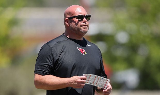 General manager Steve Keim of the Arizona Cardinals looks on during team OTA's at the Dignity Healt...