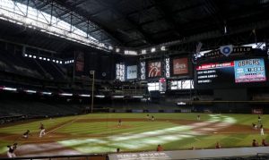 The odd experience of D-backs baseball in Chase Field with no fans