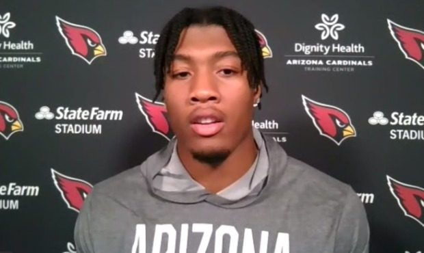 Arizona Cardinals ILB Isaiah Simmons on a Wednesday, July 29, 2020, Zoom call. (Screenshot)...