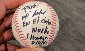 Starling Marte dedicates first home run with D-backs to late wife