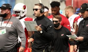 Cardinals' Kliff Kingsbury: 'I will be better' about wearing face mask