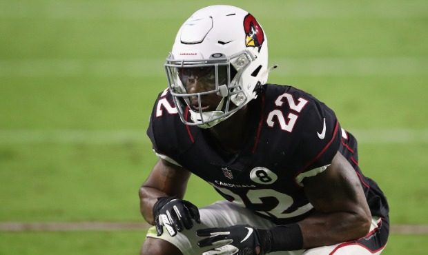 Safety Deionte Thompson #22 of the Arizona Cardinals during the NFL game against the Seattle Seahaw...