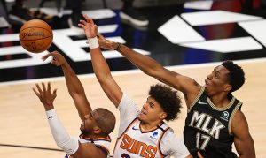 Suns blitzed by Hawks' hot shooting in losing effort on road