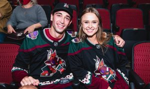 That 1 couple from the D-backs game is now on a date at a Coyotes game