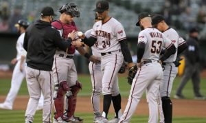 D-backs drop 18th consecutive road game in loss to A's in Oakland