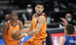 Devin Booker on 'Suns in 4' fan: 'He's a pretty wholesome guy'