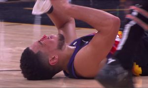 Suns' Devin Booker, Clippers' Pat Beverley butt heads, draw blood