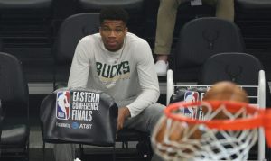 Bucks' Antetokounmpo upgraded to questionable before Game 1 of Finals