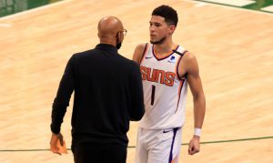 Suns' Devin Booker doesn't play 4th quarter of NBA Finals' Game 3 loss