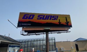 'Go Suns!' billboard emerges near downtown Milwaukee prior to Game 6