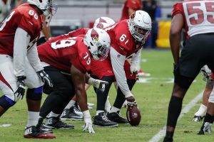 Cardinals notebook: C Rodney Hudson seeing daily growth with QB Kyler Murray