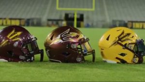 Arizona State football leaks 2-toned maroon helmet