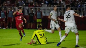 Rising finishes season unbeaten at home, wins West regular-season title