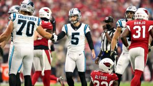 Panthers' Zane Gonzalez hits all 7 kicks vs. Cardinals in return to Arizona