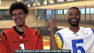 Phoenix Suns' Cam Johnson, Mikal Bridges make Super Bowl LVI wager