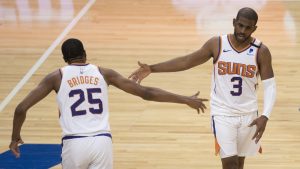 Suns' Chris Paul, Mikal Bridges finalists for end-of-season NBA honors