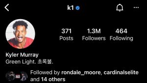 Kyler Murray's Instagram archives are no longer scrubbed