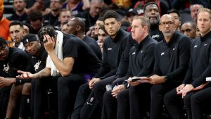 Adversity hits Suns in playoffs once again with Devin Booker injury