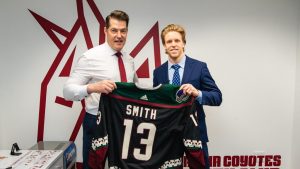 Arizona Coyotes ink forward Nathan Smith to 2-year entry-level contract