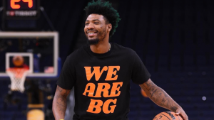 Boston Celtics wear shirts in support of Phoenix Mercury's Brittney Griner