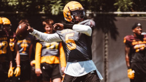 ASU football names transfer Emory Jones as starting quarterback