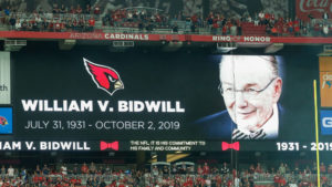 Arizona Cardinals induct late owner Bill Bidwill into Ring of Honor