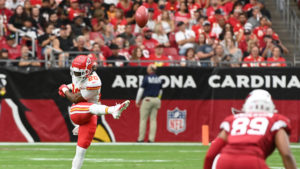 Chiefs safety Justin Reid takes over at kicker in 1st half vs. Cardinals