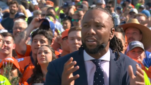 Watch: Larry Fitzgerald catches TD from Steve Young before MNF