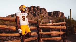 ASU football packs classic Sparky helmet-jersey combo to Oklahoma State