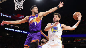Warriors' Klay Thompson has a lot of respect for Suns' Devin Booker despite spat