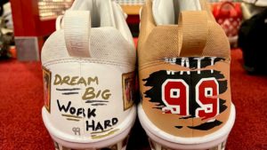 Cardinals DE J.J. Watt's cleats for final game tribute his journey