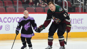 Coyotes hosting Skatin' for Leighton at Sun Devil Stadium on Sunday