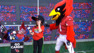 Cardinals TE Zach Ertz surprises Super Bowl LVII kid Julia Crossley from Gilbert