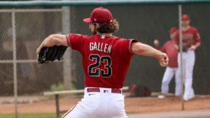Zac Gallen experiments with pitch clock, has 'grey area moment'