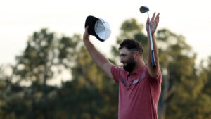 ASU's Jon Rahm rallies to win his first Masters green jacket