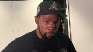 Seattle kid Corbin Carroll makes new D-backs supporter Kevin Durant feel old