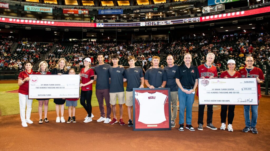 Dbacks donate to fight brain cancer in honor of Nicole Hazen